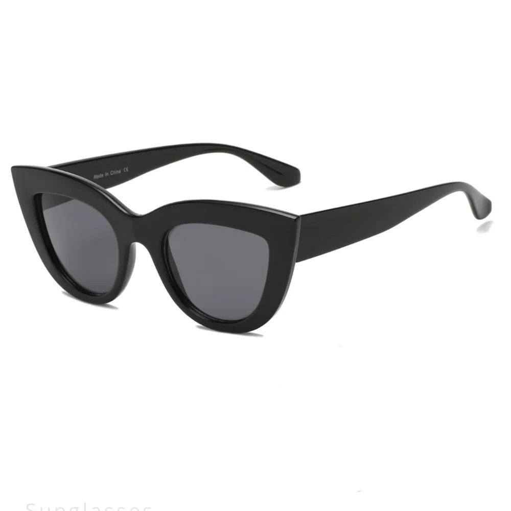 ❗Only 1 Left❗ Women Classic Black Cat Eye Sunglasses Chic Retro Eyewear